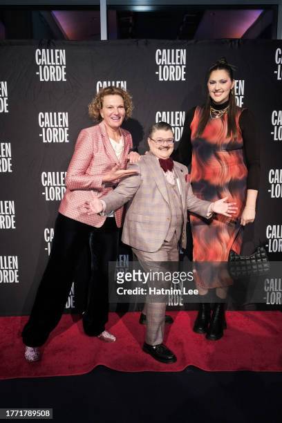 Sue Wicks, Murray Hill, and Stef Dolson attend the 23rd annual Callen-Lorde Community Health Awards at Pier Sixty at Chelsea Piers on November 02,...