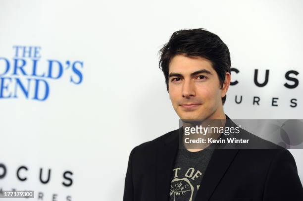 Actor Brandon Routh arrives at the premiere of Focus Features' "The World's End" at ArcLight Cinemas Cinerama Dome on August 21, 2013 in Hollywood,...