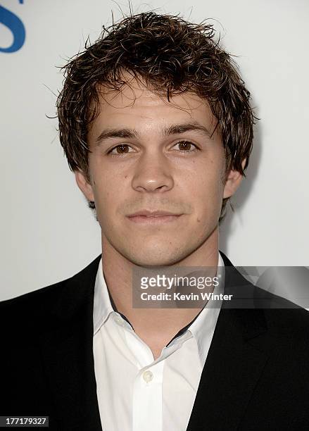 Actor Johnny Simmons arrives at the premiere of Focus Features' "The World's End" at ArcLight Cinemas Cinerama Dome on August 21, 2013 in Hollywood,...