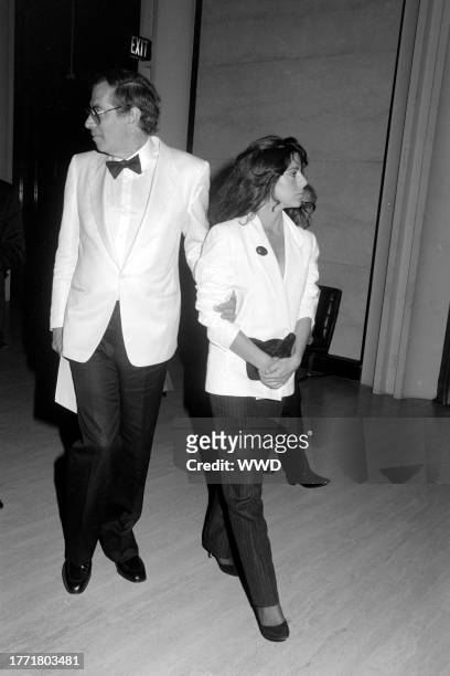 Roger Vadim and Ann Biderman attend an event at the Los Angeles County Museum of Art in Los Angeles, California, on July 12, 1982.