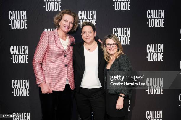 Sue Wicks, Bethany Jankunis, and Alice Mangan attend the 23rd annual Callen-Lorde Community Health Awards at Pier Sixty at Chelsea Piers on November...