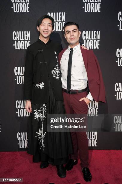 Sai Mun Foo and Gibran Flores attend the 23rd annual Callen-Lorde Community Health Awards at Pier Sixty at Chelsea Piers on November 02, 2023 in New...