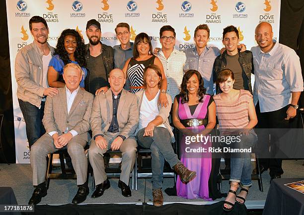 Front Row: Jamie Dailey & Darrin Vincent of Dailey & Vincent, Mike Donehey of Tenth Avenue North, Radio Personality Lady Shaunte', Singer/Songwriter...