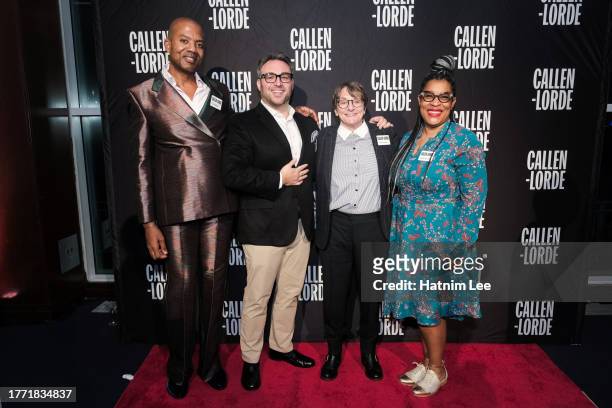 Carl Gaines, Matthew Cohen, Vickie A. Tillman, and Lanita A. Ward-Jones attend the 23rd annual Callen-Lorde Community Health Awards at Pier Sixty at...