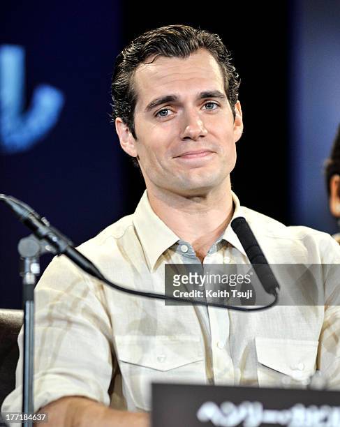 Actor Henry Cavill attends the "Man of Steel" press conference at the Grand Hyatt on August 22, 2013 in Tokyo, Japan.