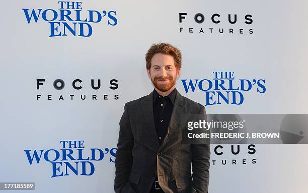 Actor Seth Green poses on arrival for the L.A. Premiere of the film 'The World's End' in Hollywood, California, on August 21 2013. AFP PHOTO/Frederic...