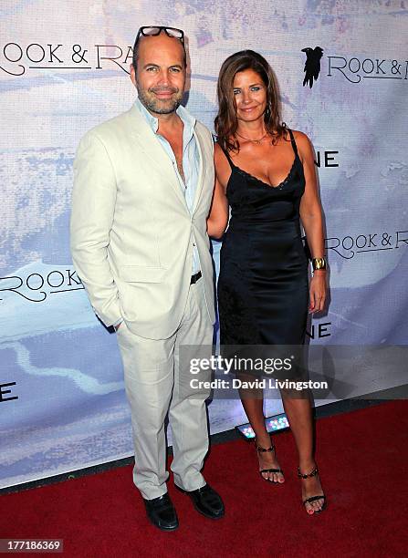 Actor Billy Zane and architect Gulla Jonsdottir attend the opening night of Billy Zane's "Seize The Day Bed" solo art exhibition at G+ Gulla...