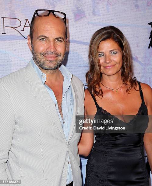 Actor Billy Zane and architect Gulla Jonsdottir attend the opening night of Billy Zane's "Seize The Day Bed" solo art exhibition at G+ Gulla...