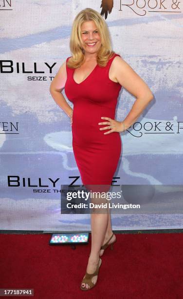 Marjorie DeHey attends the opening night of Billy Zane's "Seize The Day Bed" solo art exhibition at G+ Gulla Jonsdottir Design on August 21, 2013 in...