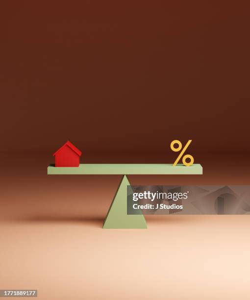 mortgage rate concept image - percentage sign stock pictures, royalty-free photos & images