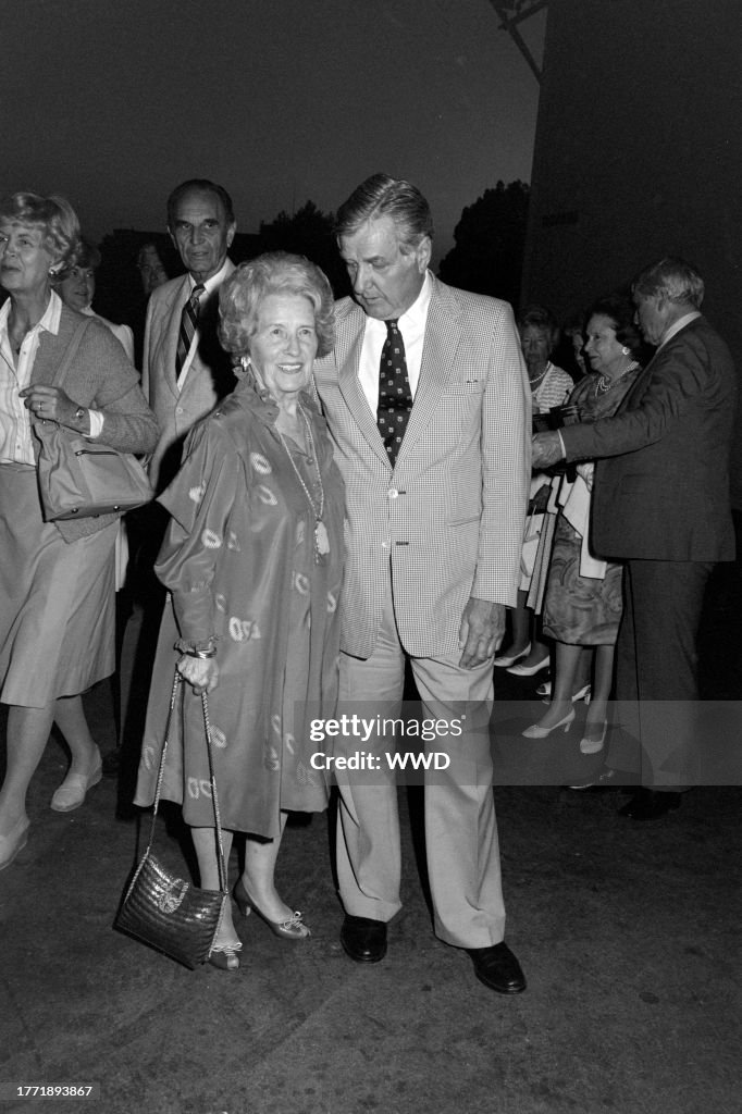 Lillian Disney and John L. Truyens attend a party, themed for the