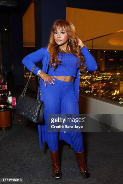Phaedra Parks attends "Welcome to Las Vegas" Party hosted by 21Seeds Infused Tequila and Jeff Lewis at Skyfall Lounge, Delano Hotel Las Vegas on...