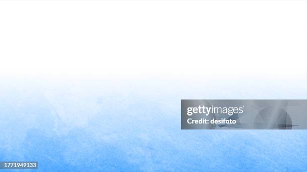 bright light pastel sky blue and faded white coloured blotched, rough, textured effect rustic and smudged blank empty horizontal ombre vector backgrounds with subtle texture all over - plaster wall texture stock illustrations