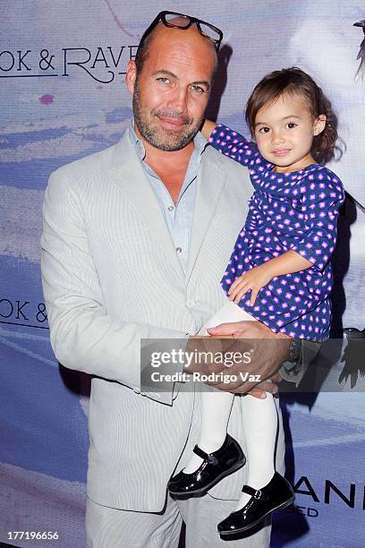 Actor/artist Billy Zane and daughter Ava Katherine Zane attend the artist's reception for Billy Zane's solo art exhibition "Seize The Day Bed" on...