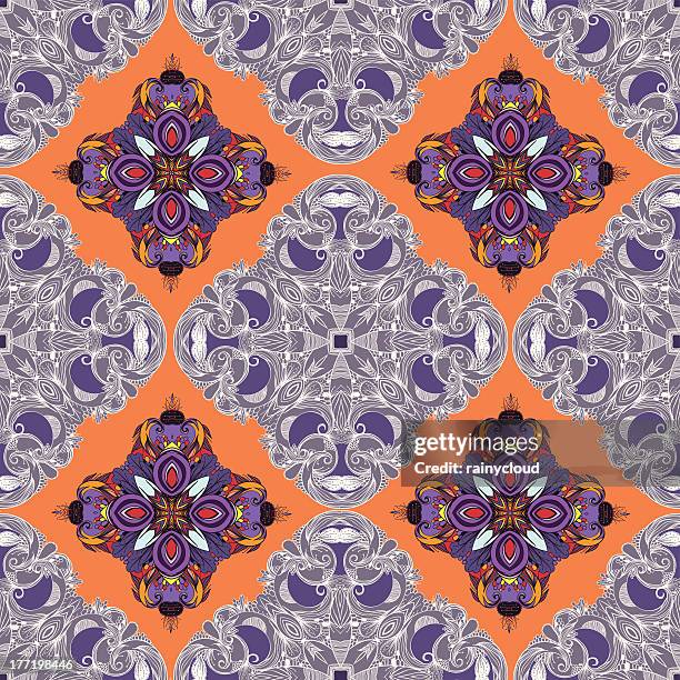 autumn lace - star pattern background stock illustrations