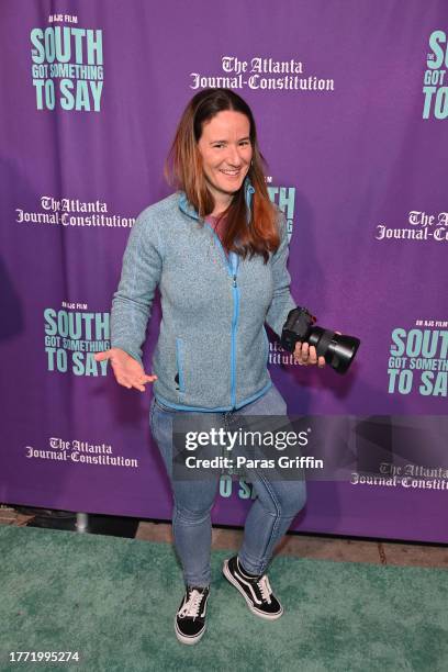 Photographer Julia Beverly attends the premiere of AJC's "The South Got Something To Say" documentary screening at Center Stage Theater on November...