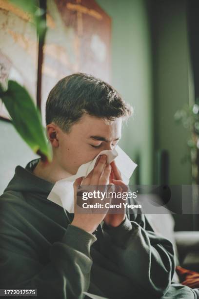 runny nose - viral infection stock pictures, royalty-free photos & images
