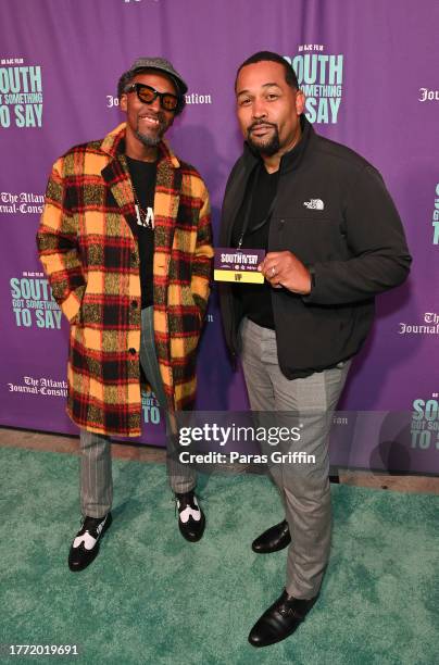 Guests attend the premiere of AJC's "The South Got Something To Say" documentary screening at Center Stage Theater on November 02, 2023 in Atlanta,...