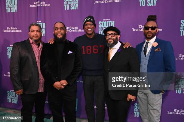 Bryon Horne, Ryon Horne, Tyson Horne and Jason Orr attend the premiere of AJC's "The South Got Something To Say" documentary screening at Center...
