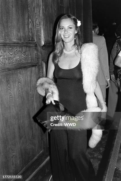 Anne Lockhart attends the opening of a new disco/nightclub in Hollywood, California, on August 16, 1978.