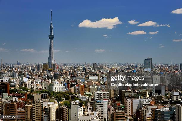 tokyo view - tokyo skytree - fotografias e filmes do acervo