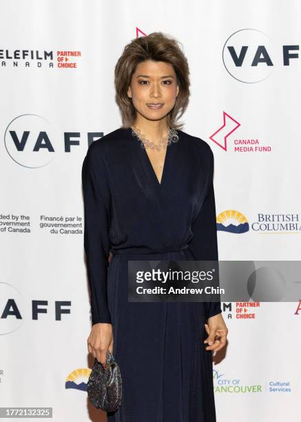 Grace Park attends the opening night gala of the 27th Vancouver Asian Film Festival at International Village Mall on November 02, 2023 in Vancouver,...