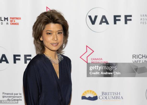 Grace Park attends the opening night gala of the 27th Vancouver Asian Film Festival at International Village Mall on November 02, 2023 in Vancouver,...