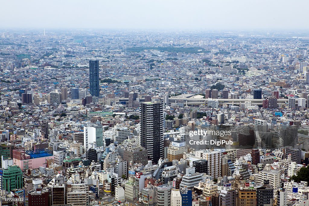 Aerial view of Tokyo