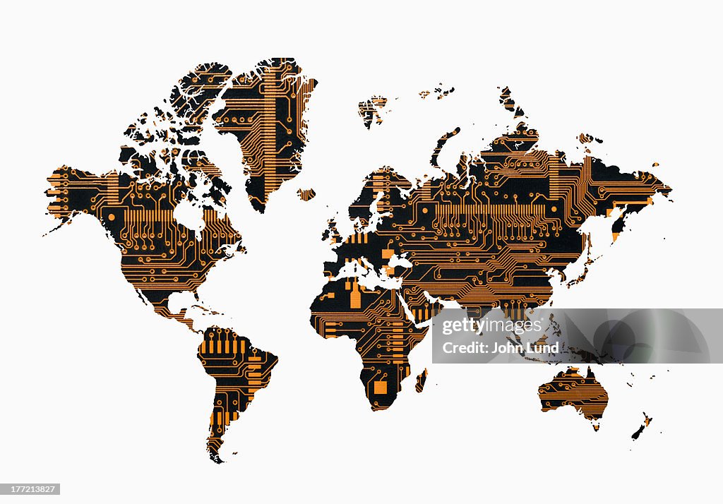 Computer Engineering Map Global Map Of Computer Circuitry High-Res Stock Photo - Getty Images