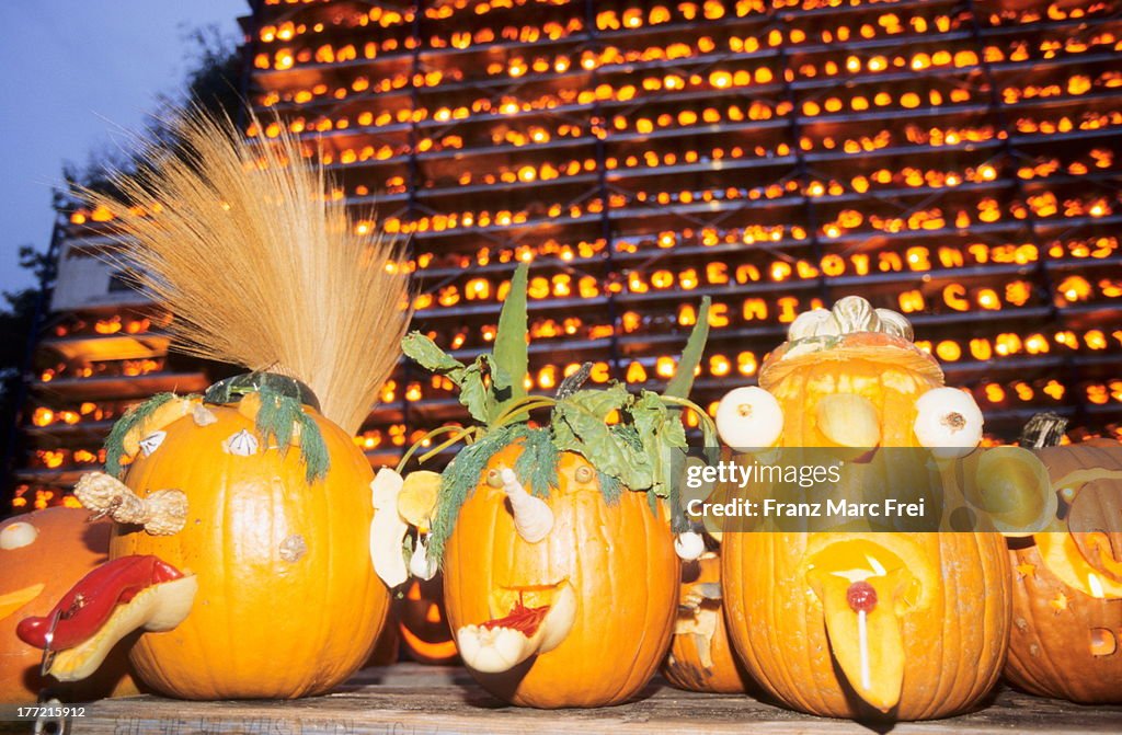 Pyramid of Pumpkins at the Pumpkin Festival