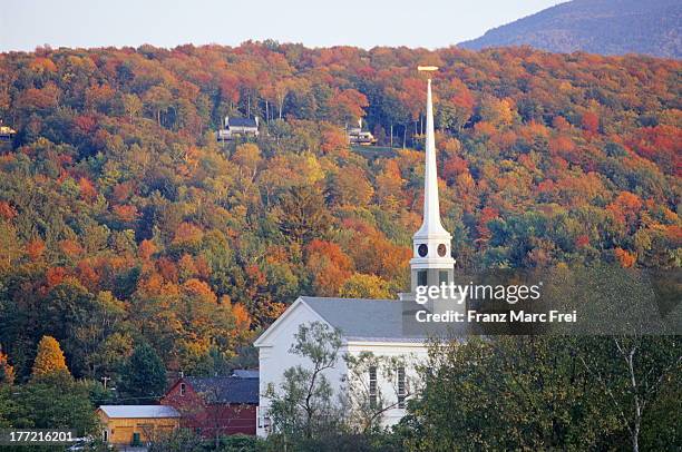 stowe, vermont - stowe vermont stock pictures, royalty-free photos & images