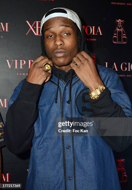 Rocky attends the ASAP Rocky Party at the VIP Room on August 21, 2013 in Saint Tropez, France.