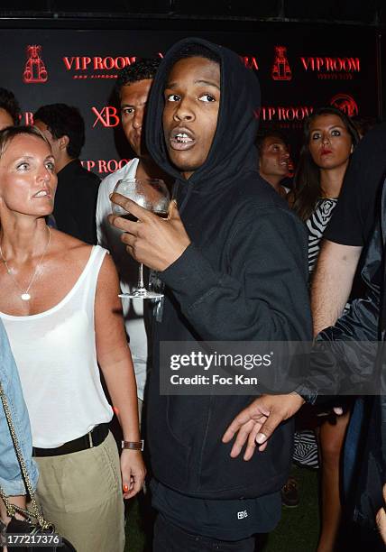 Rocky attends the ASAP Rocky Party at the VIP Room on August 21, 2013 in Saint Tropez, France.