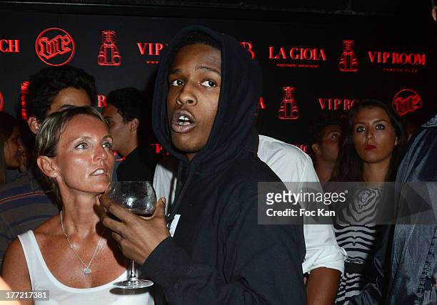 Rocky attends the ASAP Rocky Party at the VIP Room on August 21, 2013 in Saint Tropez, France.
