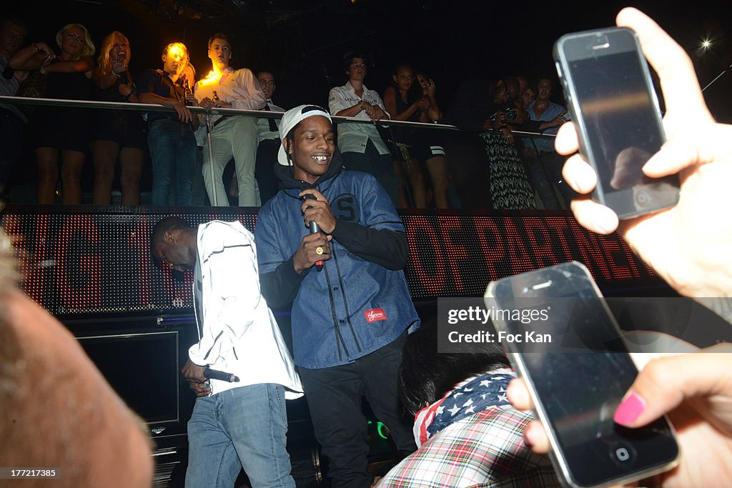 DJ ASAP Rocky Party At The VIP Room In Saint-Tropez