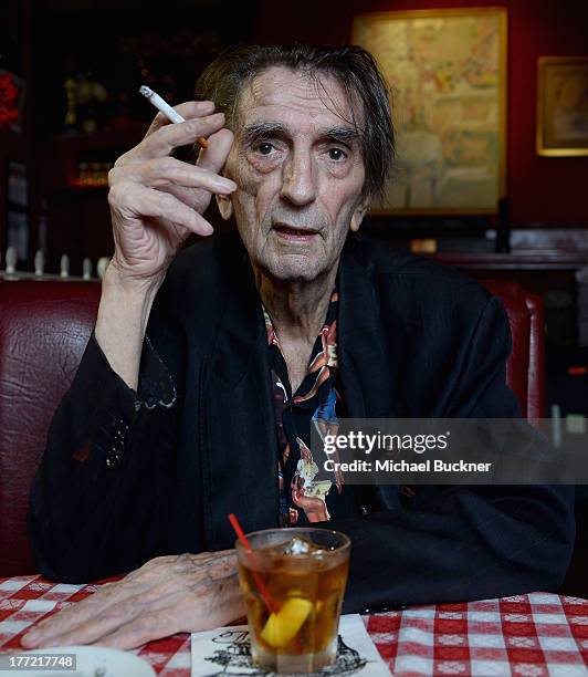 Actor Harry Dean Stanton poses for a portrait for the film "Harry Dean Stanton: Partly Fiction" at Dan Tana's Restaurant on August 22, 2013 in West...