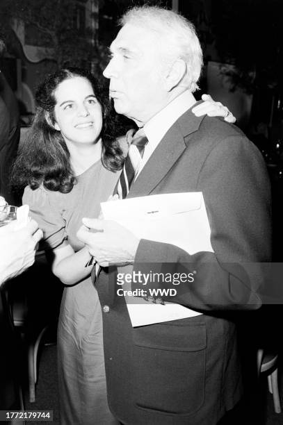 Beatrice Alda and Robert Alda attend a party in Los Angeles, California, on June 1, 1981.