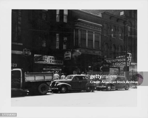 Low income area, or skid row, on the South Side, Chicago, Illinois, circa 1930-1945.