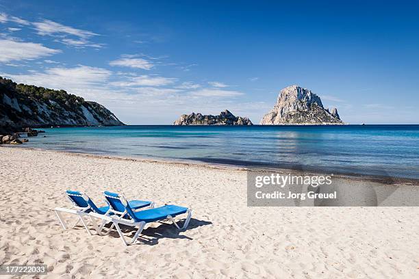 cala d´hort - insel es vedra stock-fotos und bilder
