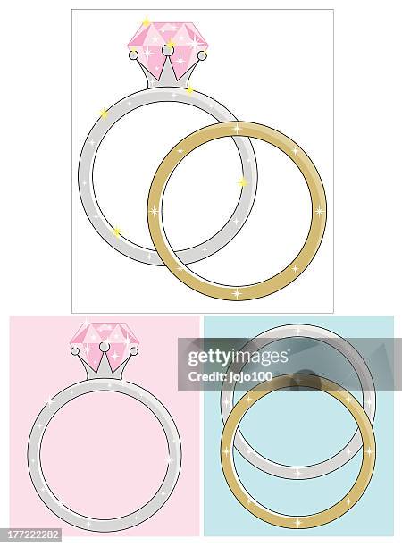 Matching Rings Cartoon 52 Couple Engagement Ring Cartoon Stock Photos, High-Res Pictures, and ...