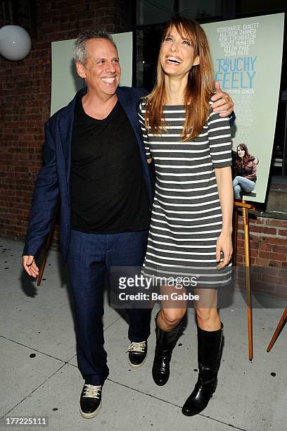Josh Pais and Lynn Shelton attend the "Touchy Feely" screening at the Wythe Hotel on August 22, 2013 in the Brooklyn borough of New York City.