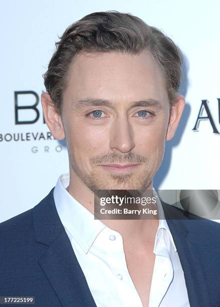 Actor J. J. Feild attends the premiere of 'Austenland' on August 8, 2013 at ArcLight Hollywood in Hollywood, California.