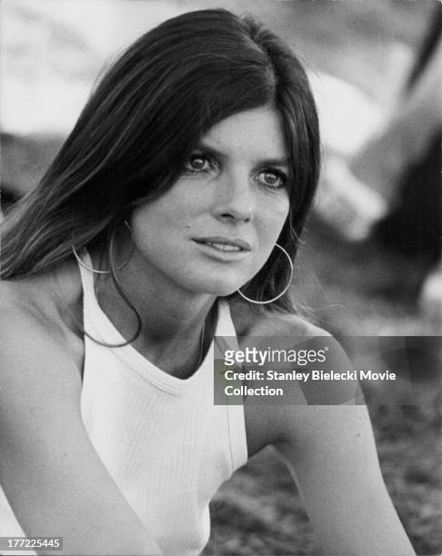 Promotional headshot of actress Katharine Ross, as she appears in the movie 'They Only Kill Their Masters', 1972.