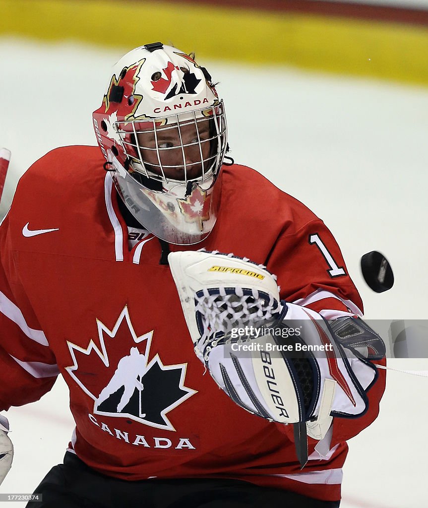 Finland v Canada - 2013 USA Hockey Junior Evaluation Camp