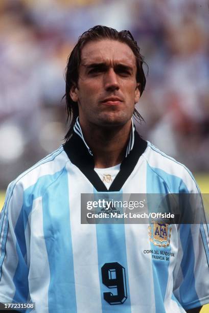 Argentina v Jamaica, World Cup '98, Gabriel Batistuta.