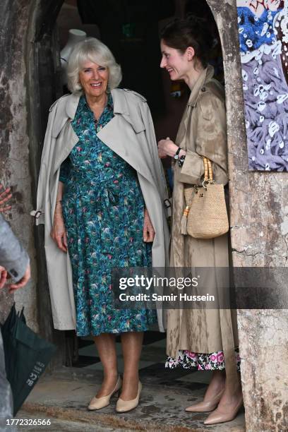 Queen Camilla arrive for her visit at Fort Jesus the UNESCO World Heritage Site, by tuk-tuk and will enter on foot, where Their Majesties will learn...