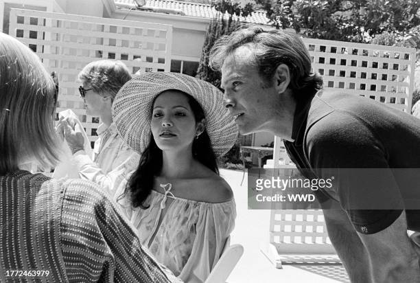 Barbara Carrera attends a celebrity cricket match at the Bel-Air Hotel in Los Angeles, California, on September 4, 1976.