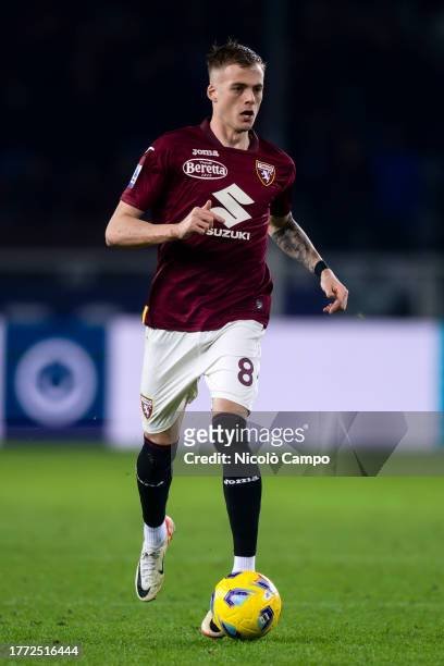 Ivan Ilic of Torino FC in action during the Serie A football match between Torino FC and US Sassuolo. Torino FC won 2-1 over US Sassuolo.