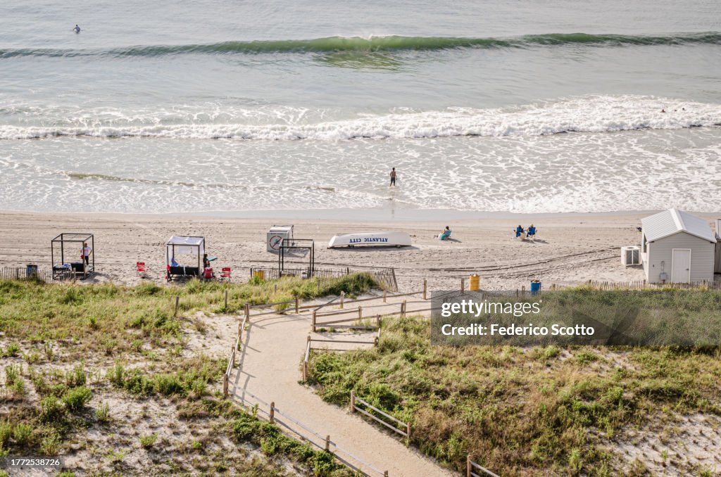Atlantic City Boardwalk and Beach