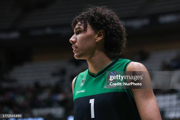 Yannick Kraag of Joventut Badalona during the Eurocup match between Joventut Badalona and London Lions at Pabellon Olimpico de Badalona on November...